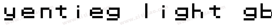 yentieg light gb字体转换